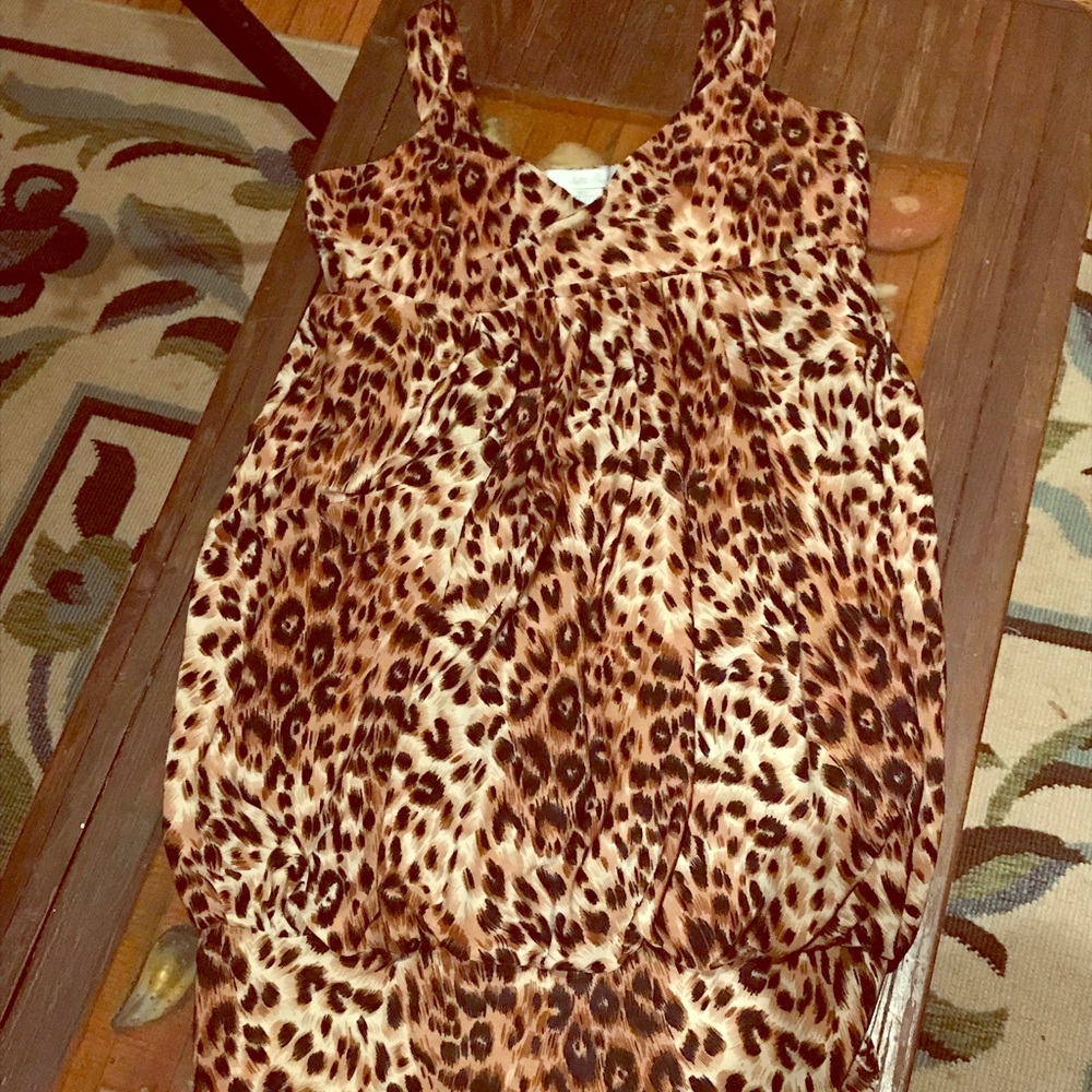 Cheetah Print Mini Dress